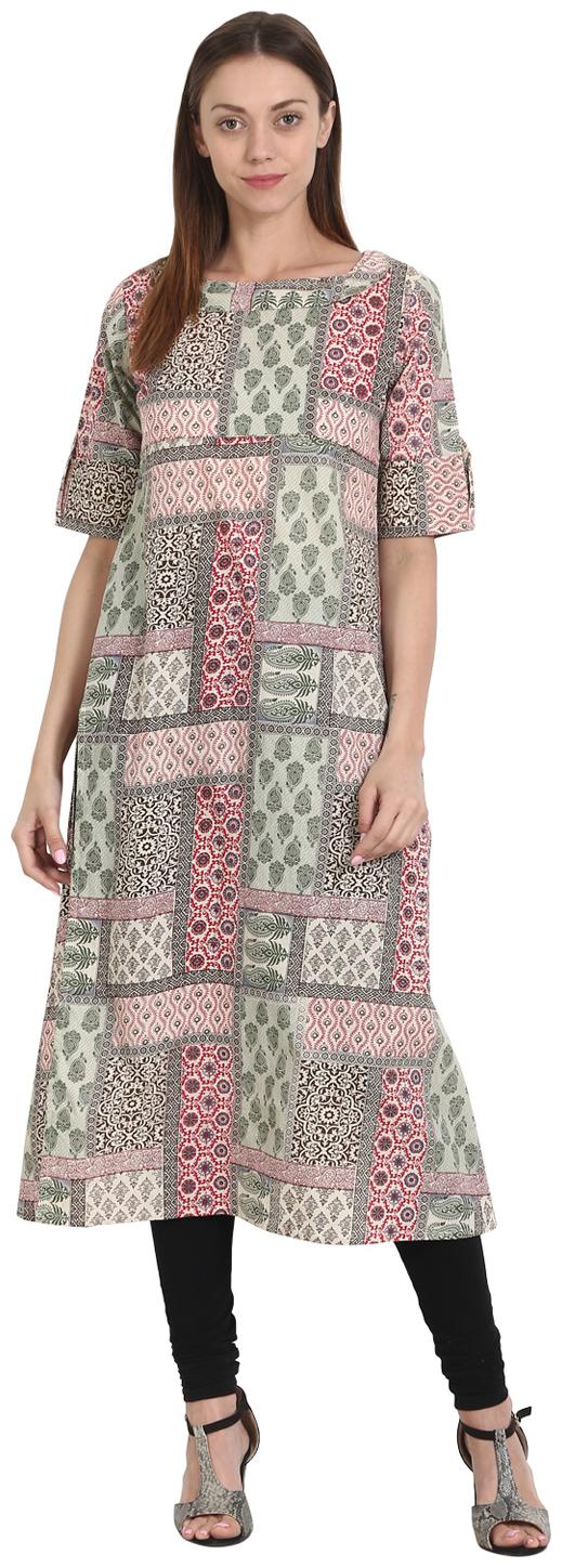 

Nayo Women Multi Printed Straight Kurta