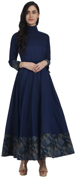 Buy Nayo Women Blue Solid Anarkali Kurta Online At 65 Off Paytm Mall Find latest collection of anarkali kurtis / umbrella cut kurtis at great offers.✔ anarkali kurtis are available online in floor lengths, short designs, the asymmetrical look and even layered designs. nayo