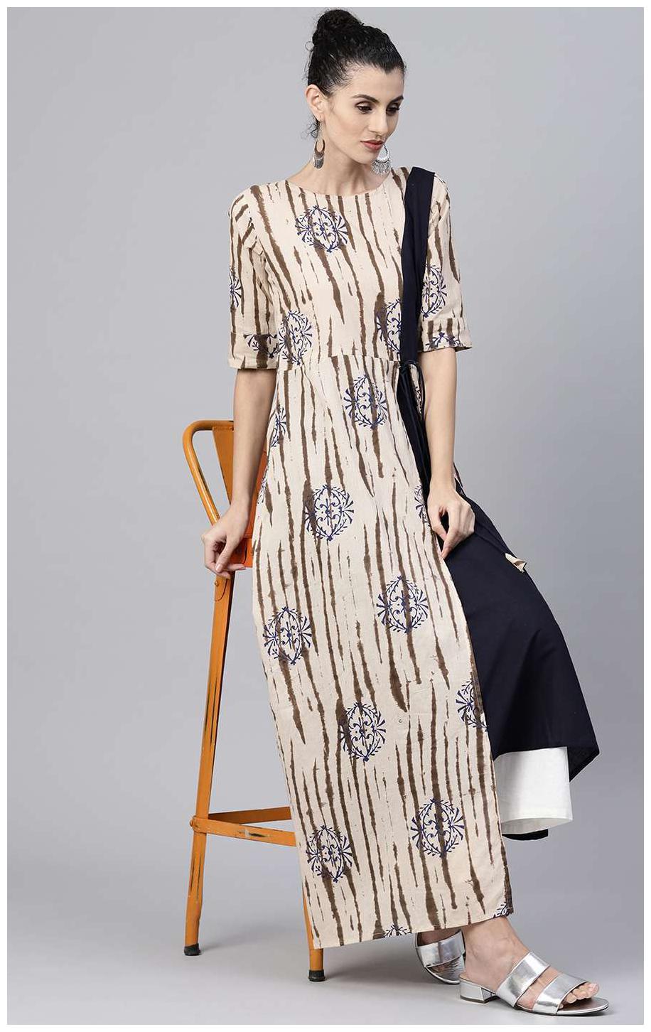 

Nayo Women Multi Printed Assymetrical Kurta