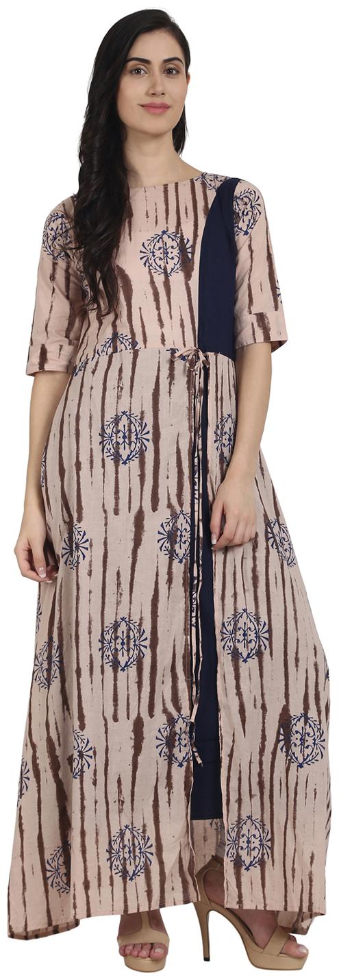 

Nayo Women Multi Printed Layered Kurta