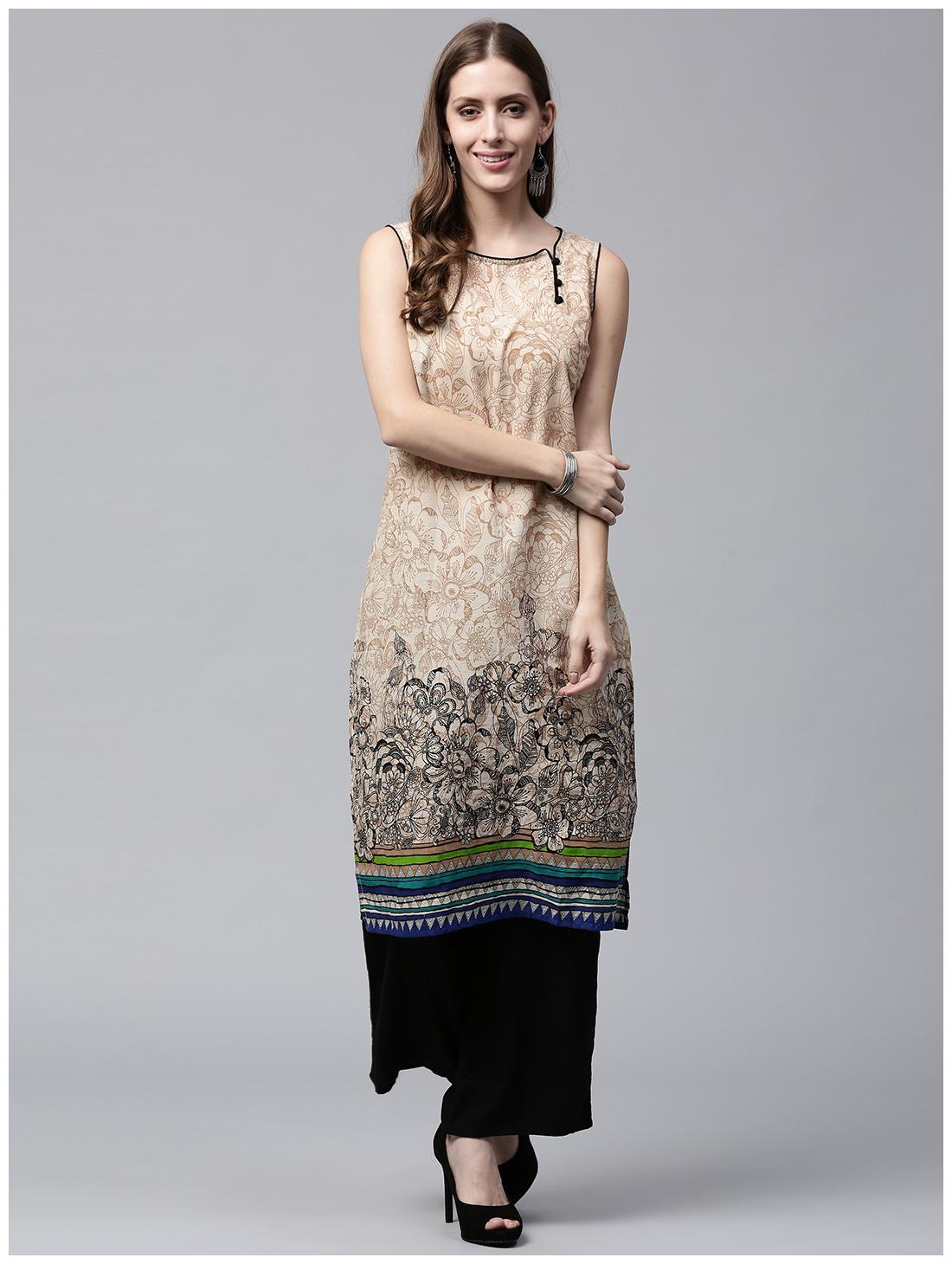 

Nayo Women Multi Floral Straight Kurta