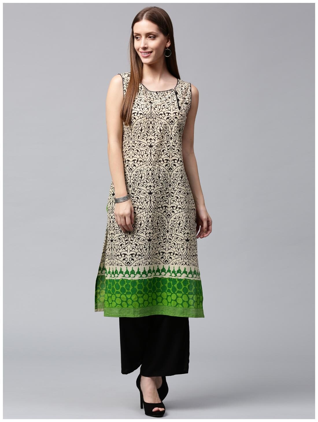 

Nayo Women Multi Printed Straight Kurta