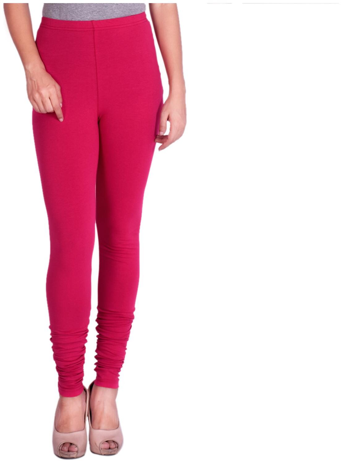

ND R Women Lycra Solid leggins Pink