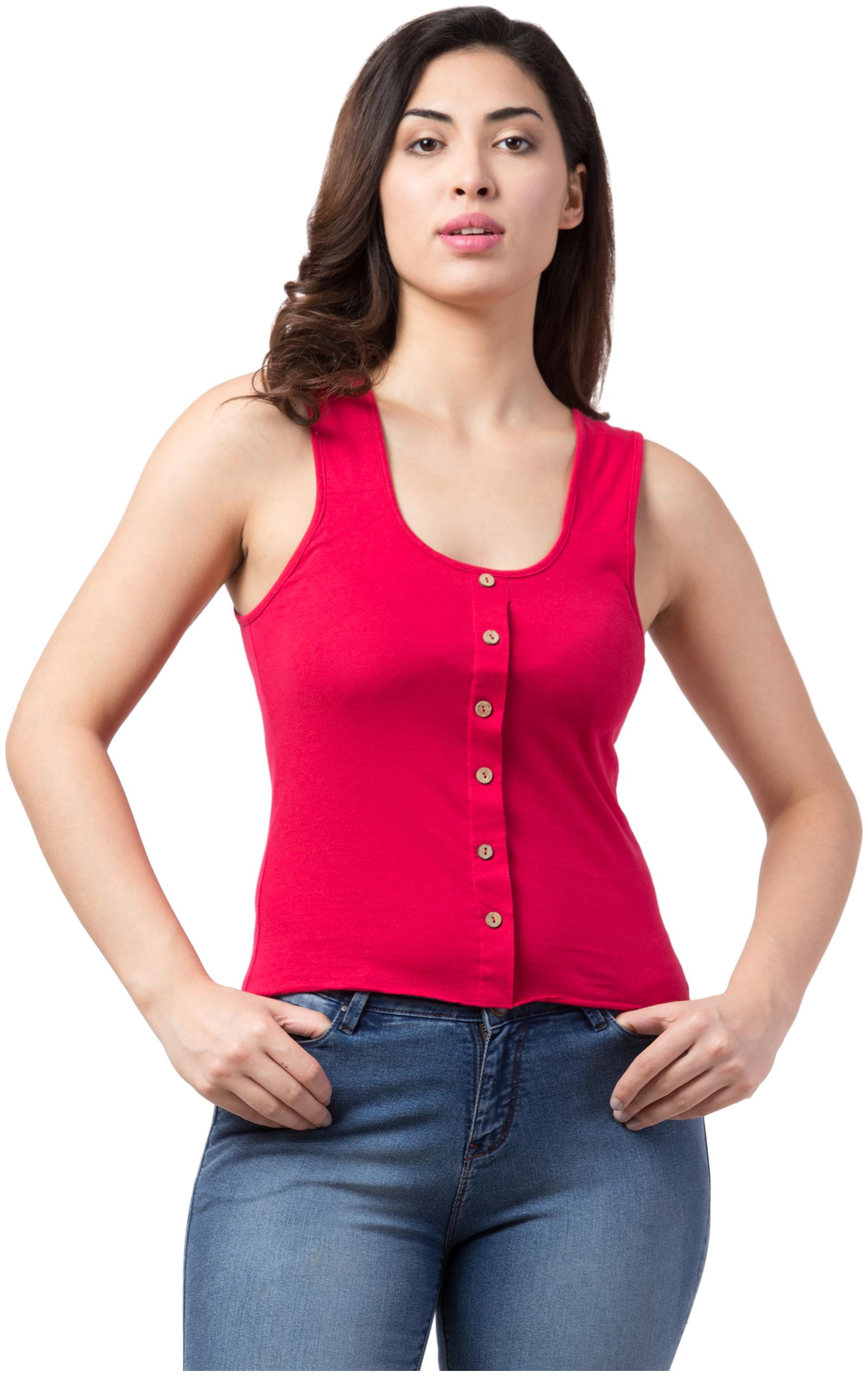 

Neelja Women Solid Regular top - Pink