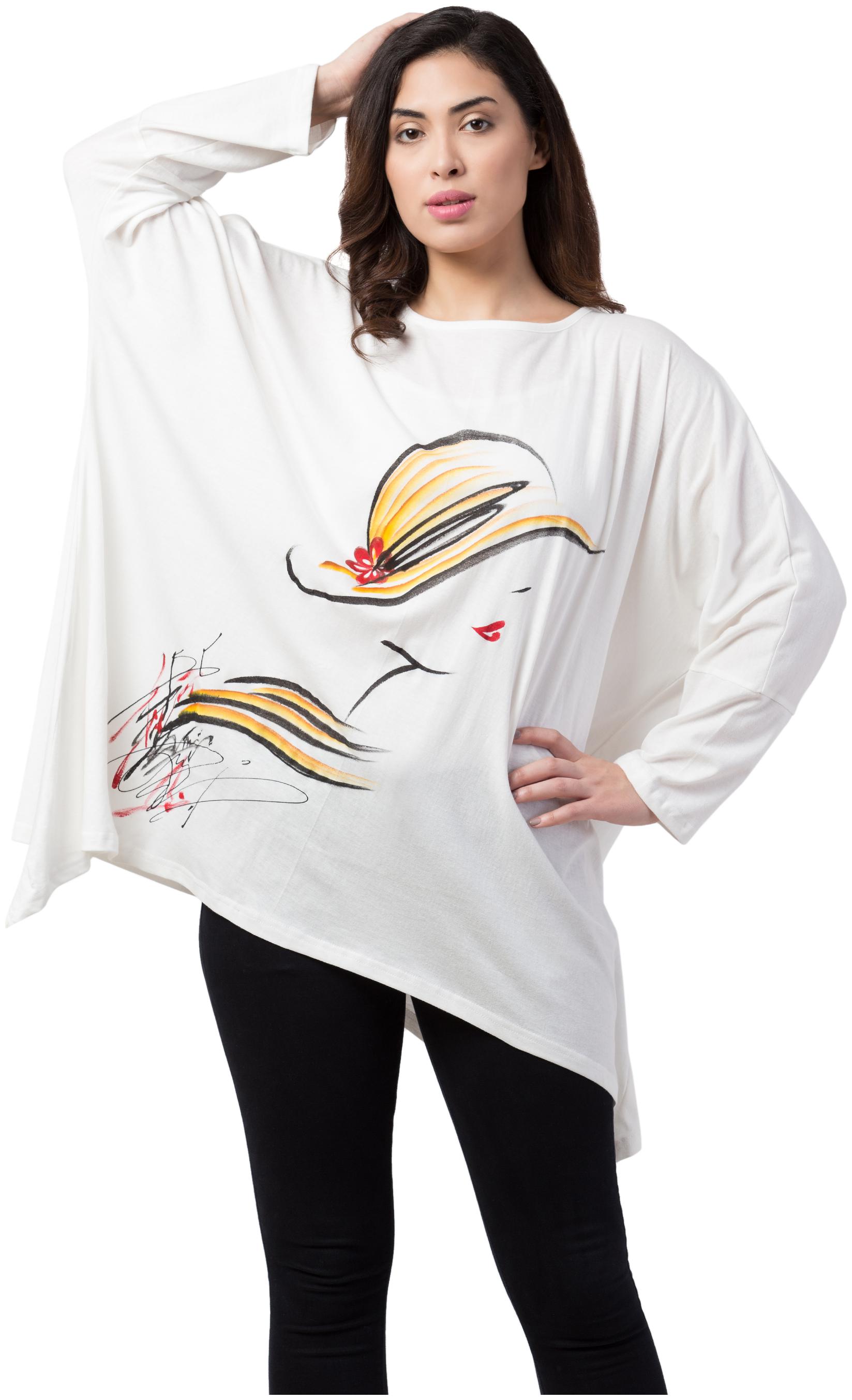 

Neelja Women Printed Kaftan - White