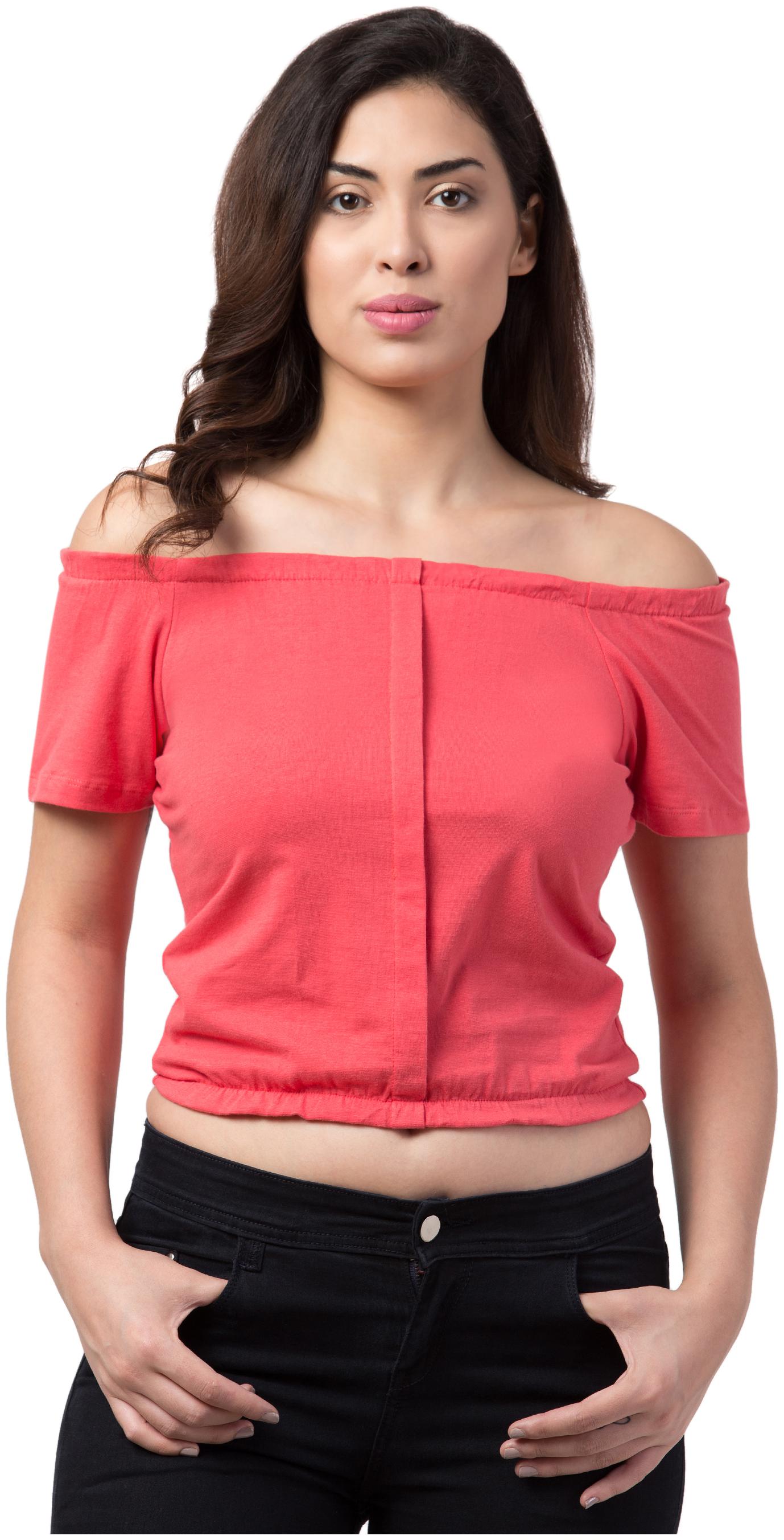 

Neelja Women Solid Regular top - Pink