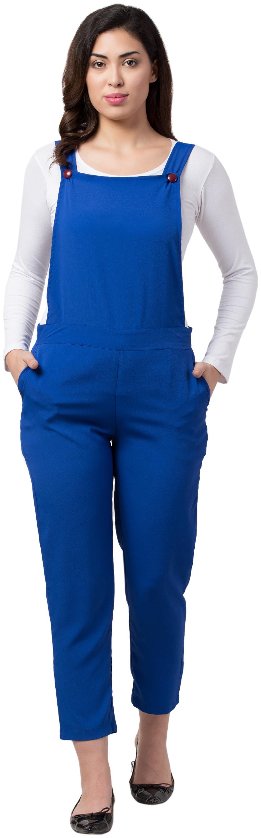 

Neelja Solid Dungaree - Blue