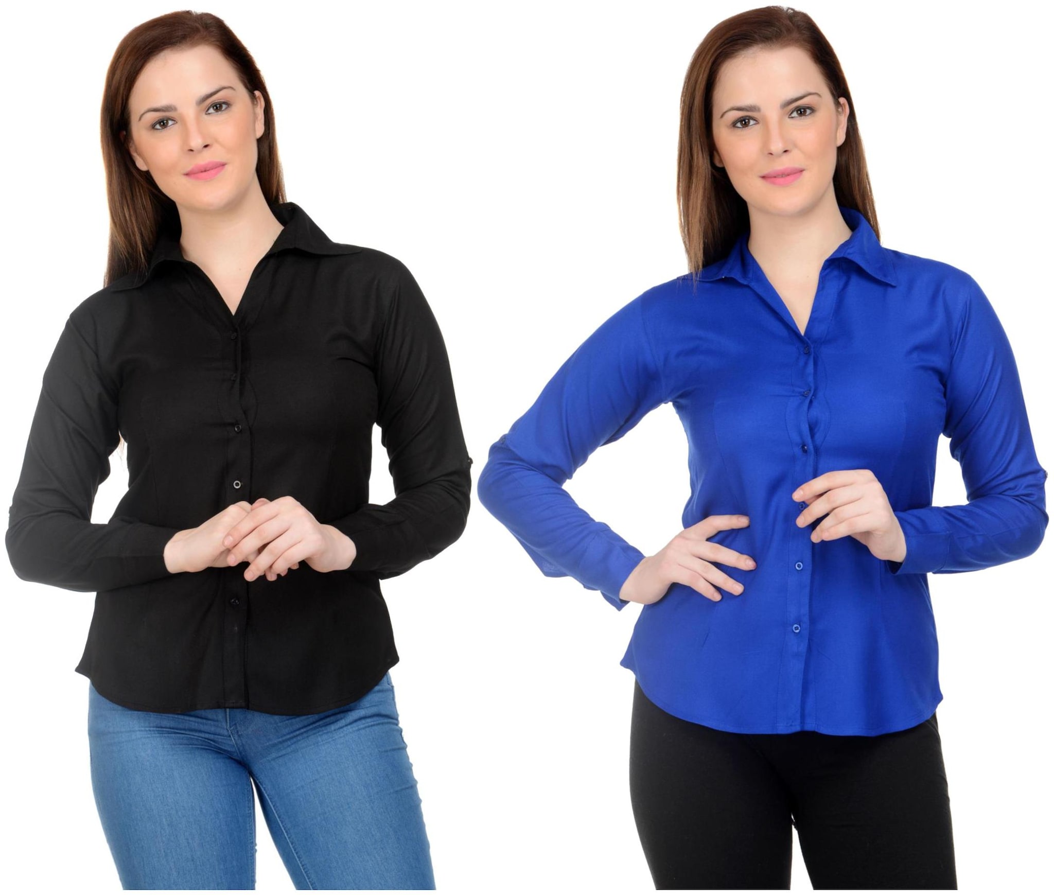 

Neuvin Women Multi Solid Regular Fit Shirt