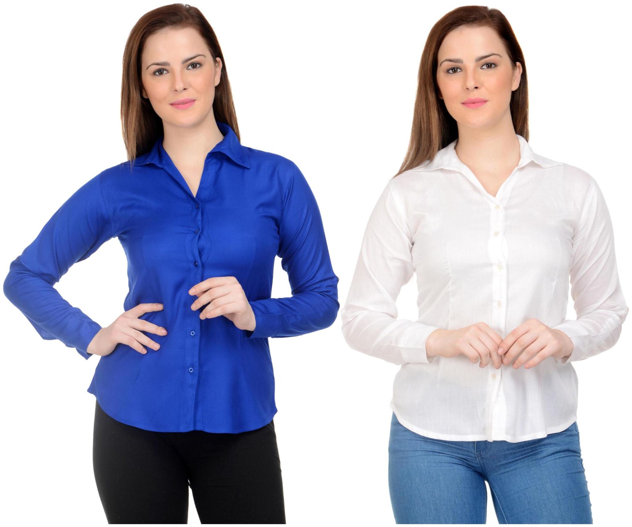 

Neuvin Women Multi Solid Regular Fit Shirt