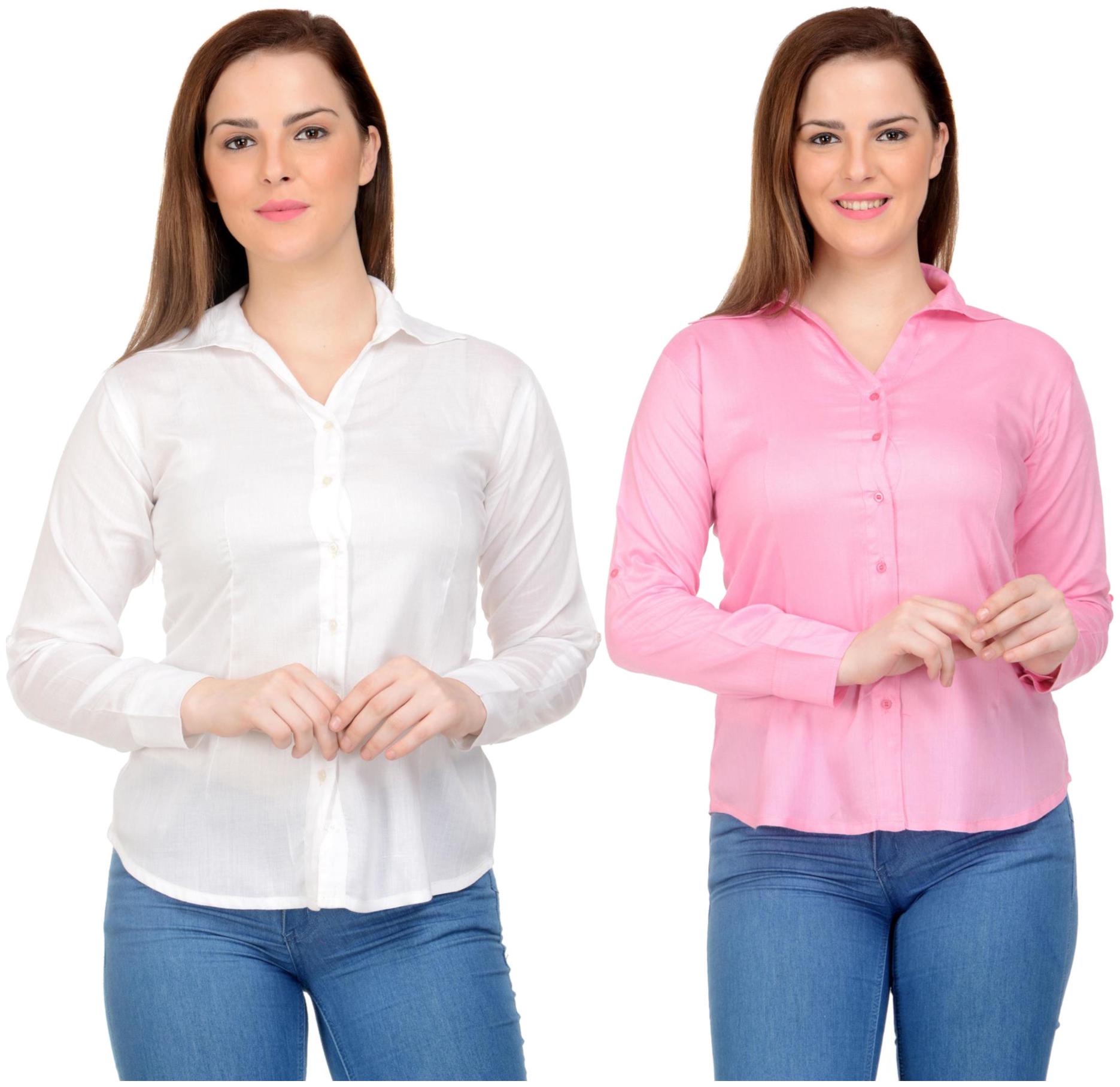 

Neuvin Women Multi Solid Regular Fit Shirt
