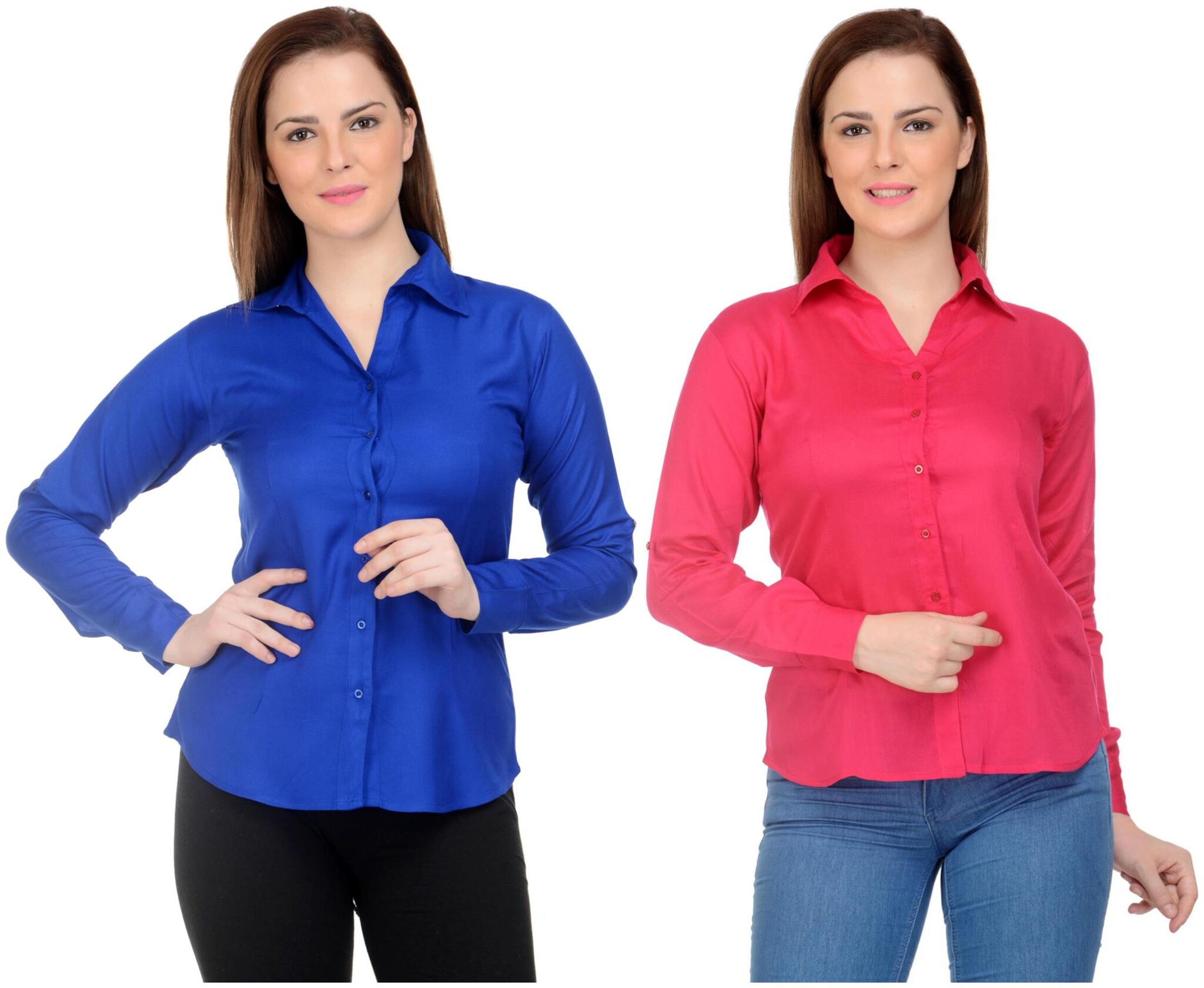 

Neuvin Women Multi Solid Regular Fit Shirt