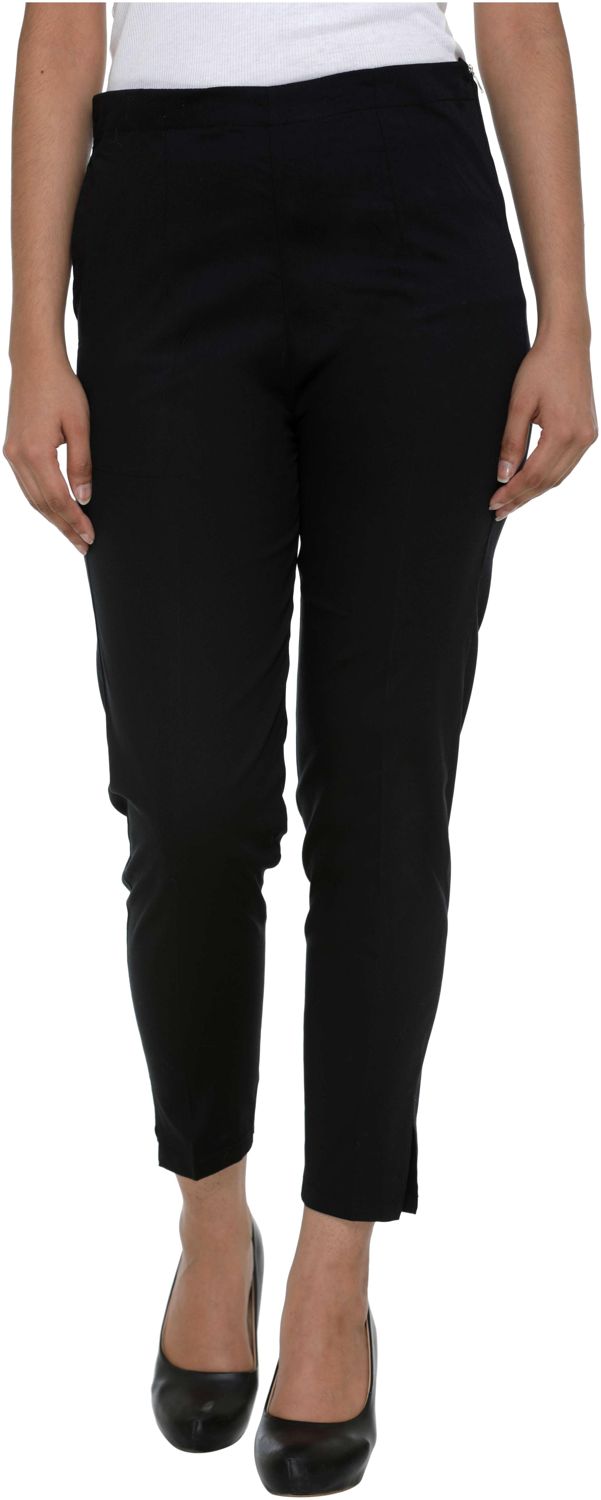 

Neuvin Women Black Slim fit Regular trousers