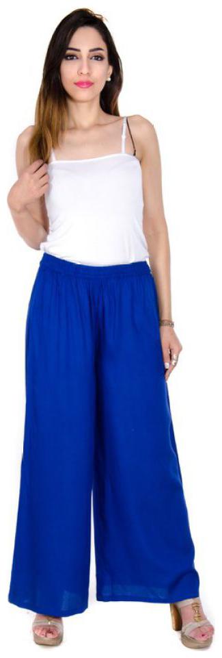 

New Look Stylish Casual Wear Blue Flayer Palazzo
