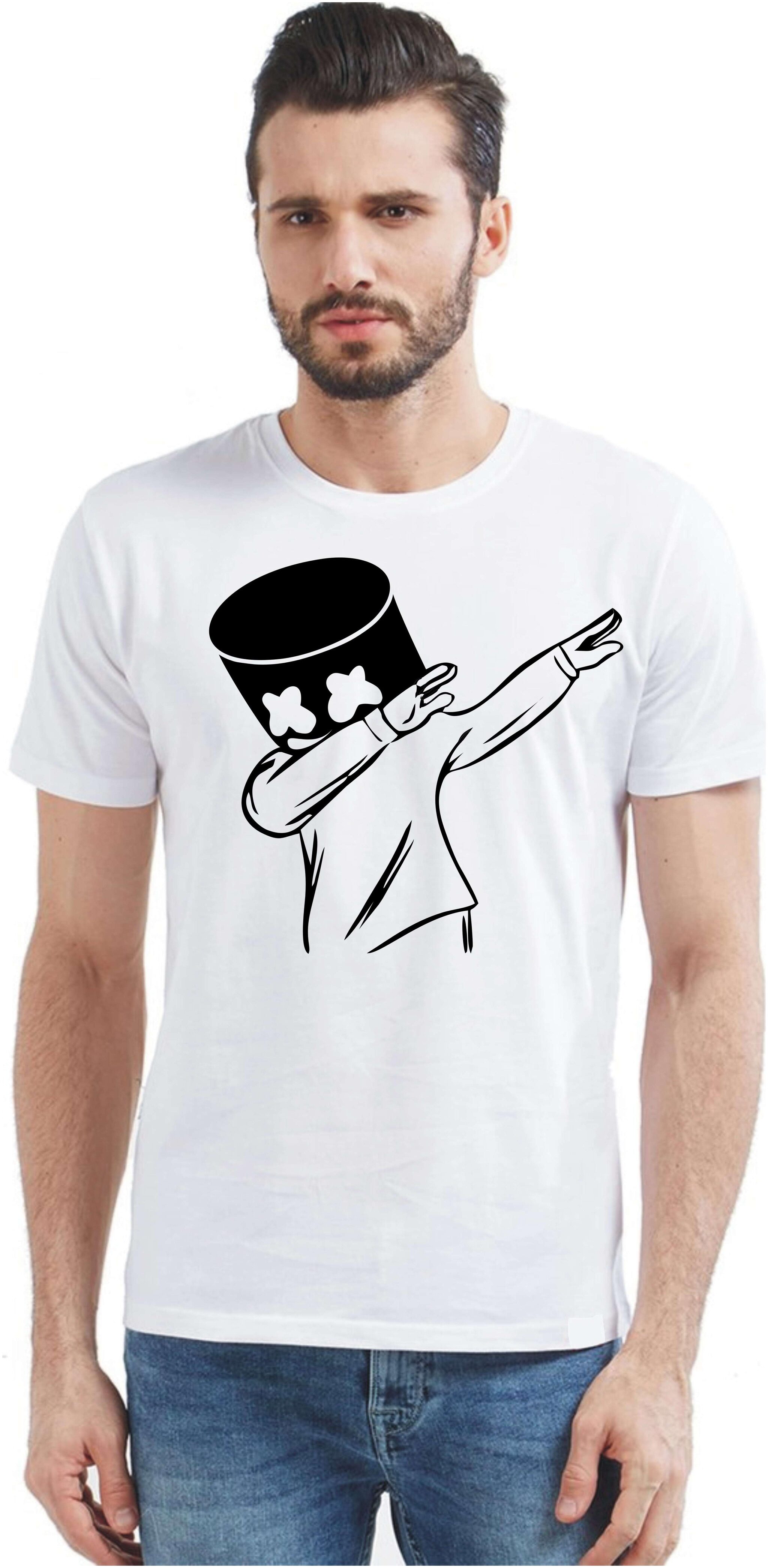 

NEW MARSHMALLOW PRINTED T-SHIRT WITH FUNKY LOOKING