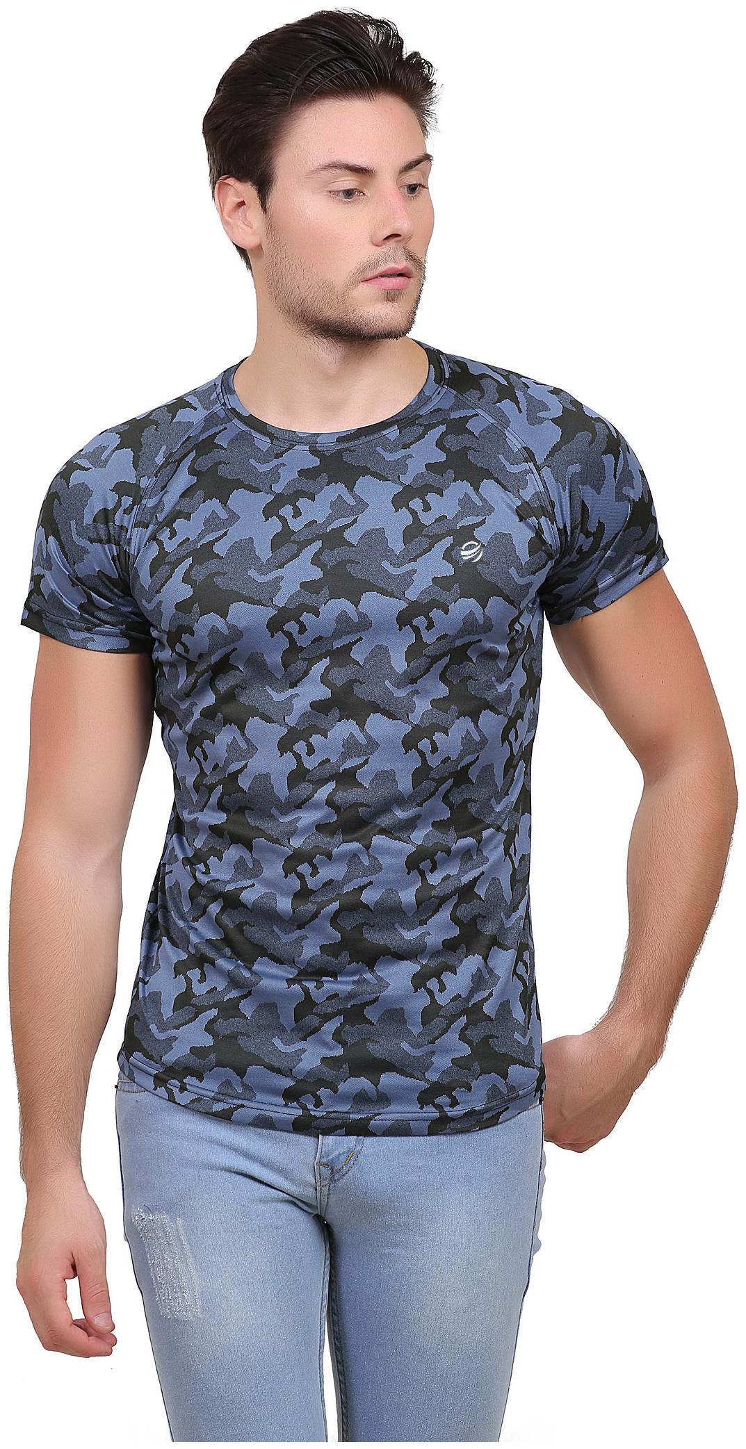 

ZEOLIX Men Blue Regular fit Polyester Round neck T-Shirt - Pack Of 1