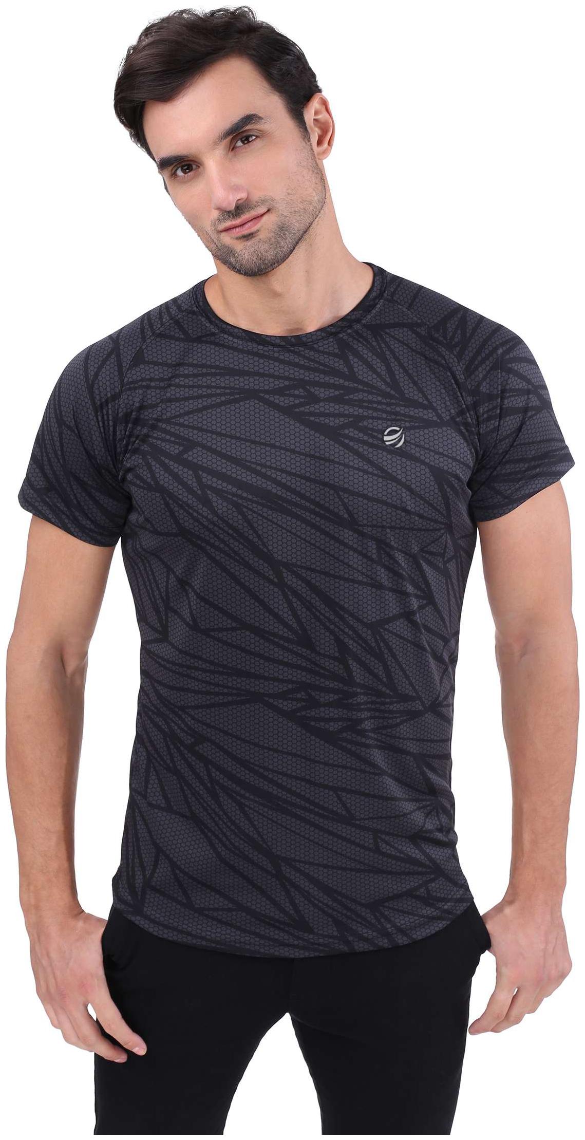 

ZEOLIX Men Black Regular fit Polyester Round neck T-Shirt - Pack Of 1