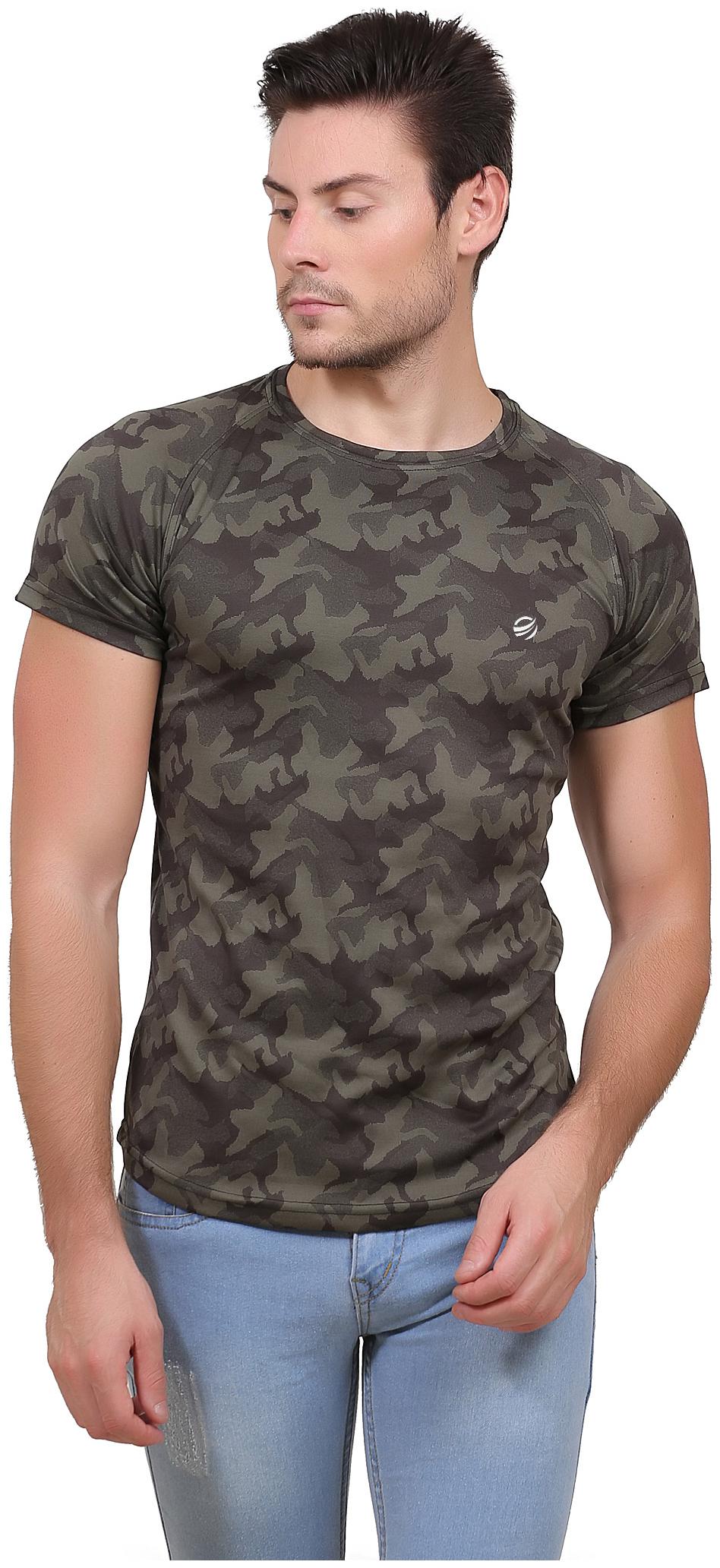

ZEOLIX Men Green Regular fit Polyester Round neck T-Shirt - Pack Of 1