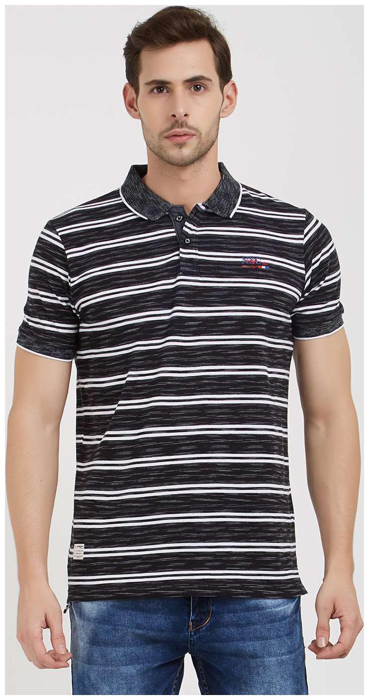 

Nexgen Club Men Black Regular fit Cotton Polo collar T-Shirt - Pack Of 1