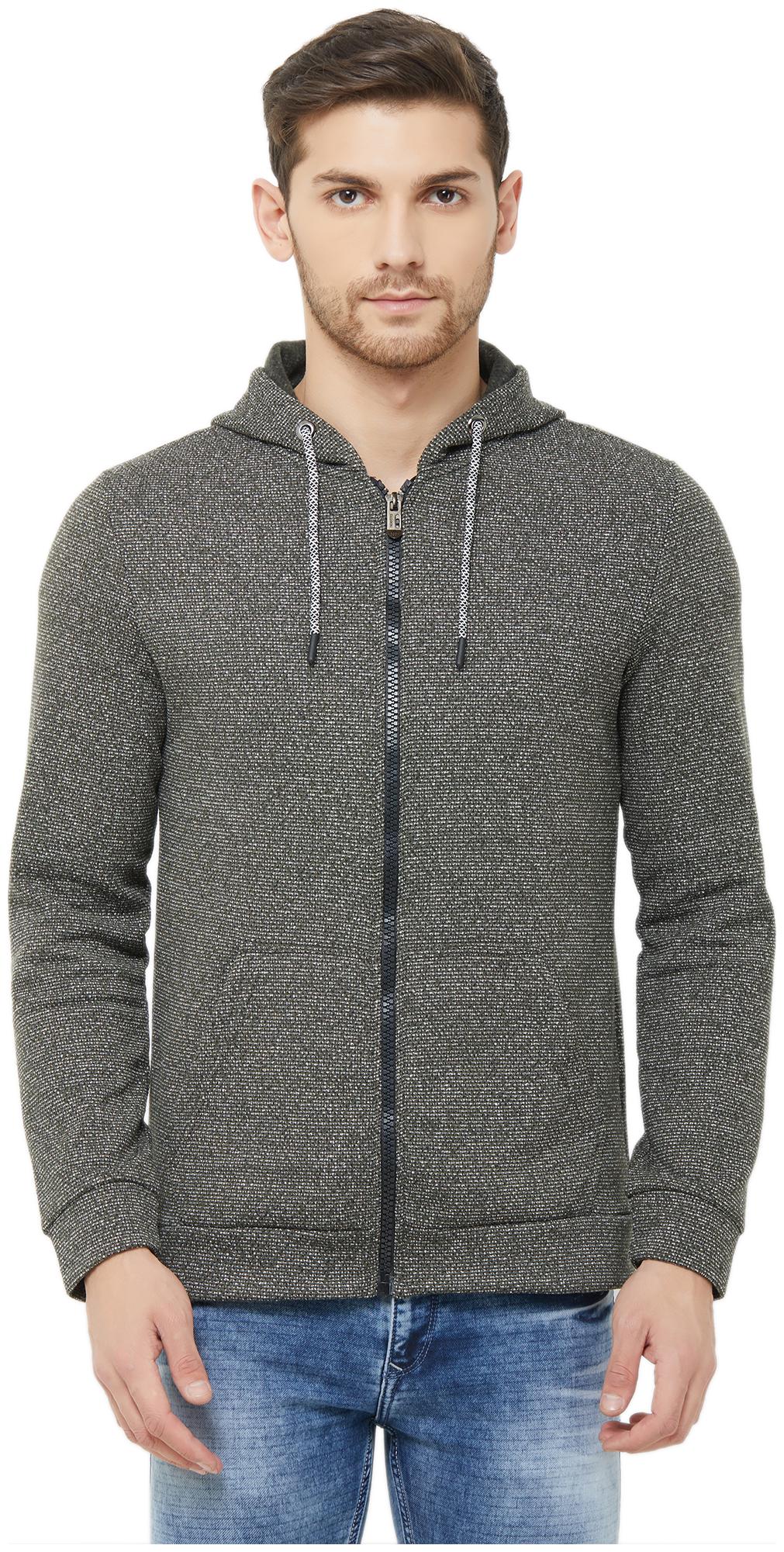 

Nexgen Club Men Grey Hooded Hoodie