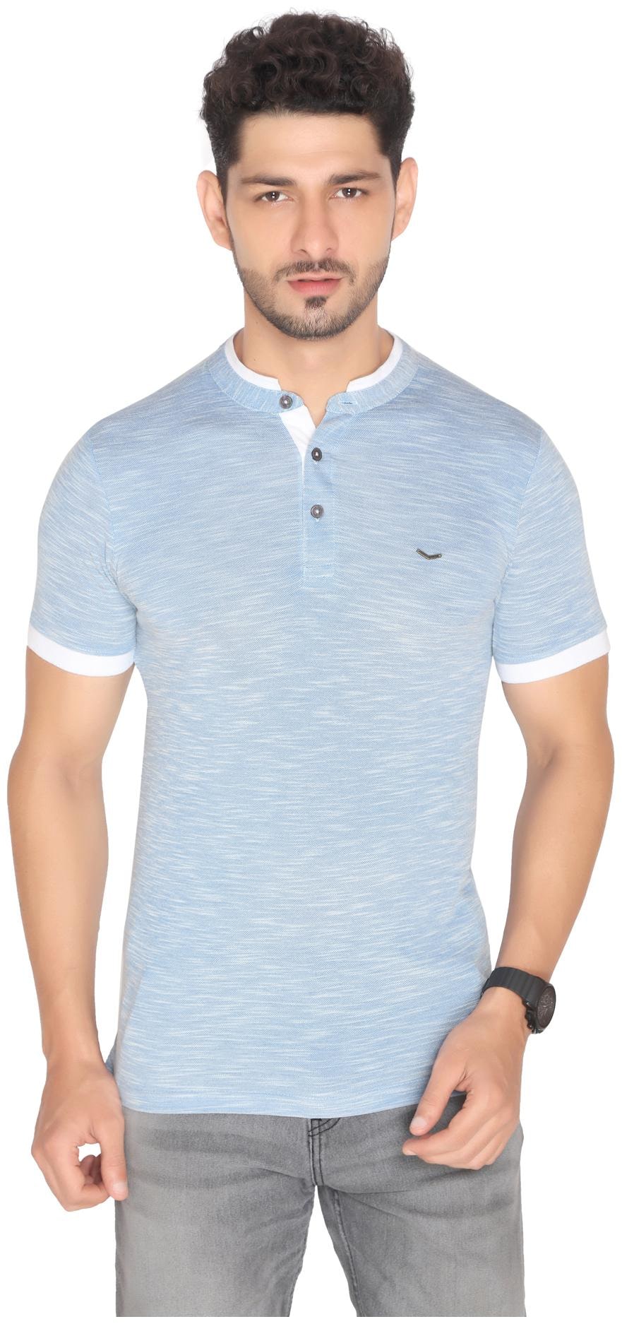 

Nexgen Club Men Blue Regular fit Polyester Henley neck T-Shirt - Pack Of 1