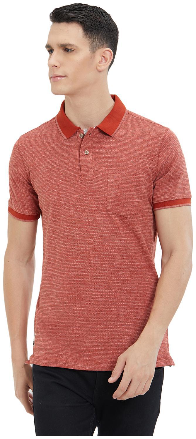 

Nexgen Club Men Red Slim fit Cotton Polo collar T-Shirt - Pack Of 1