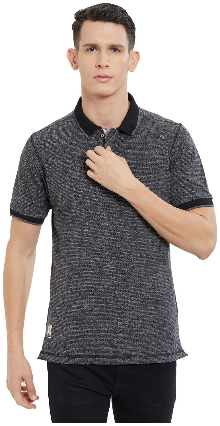 

Nexgen Club Men Black Slim fit Cotton Polo collar T-Shirt - Pack Of 1