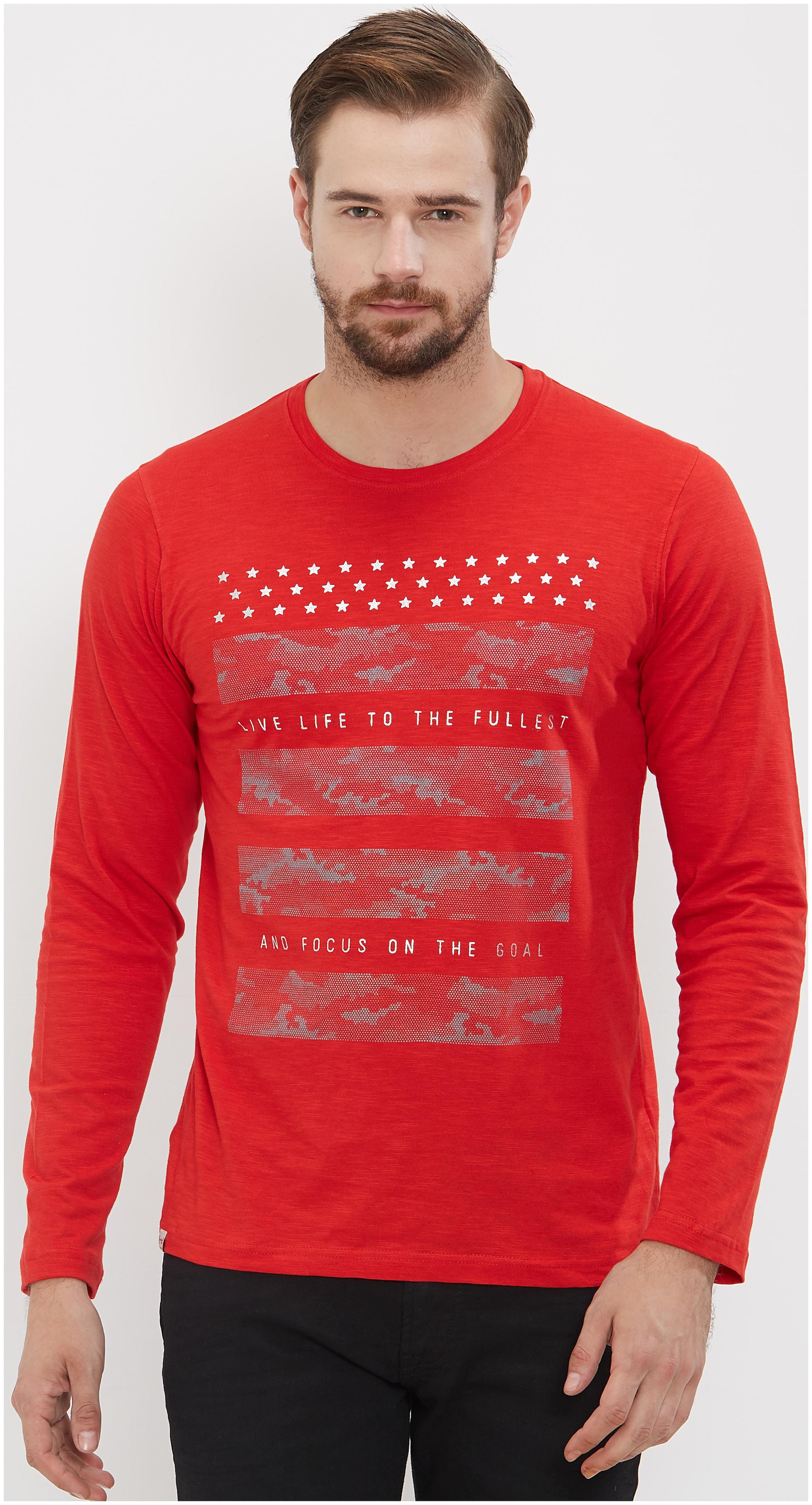

Nexgen Club Men Red Regular fit Cotton Round neck T-Shirt - Pack Of 1