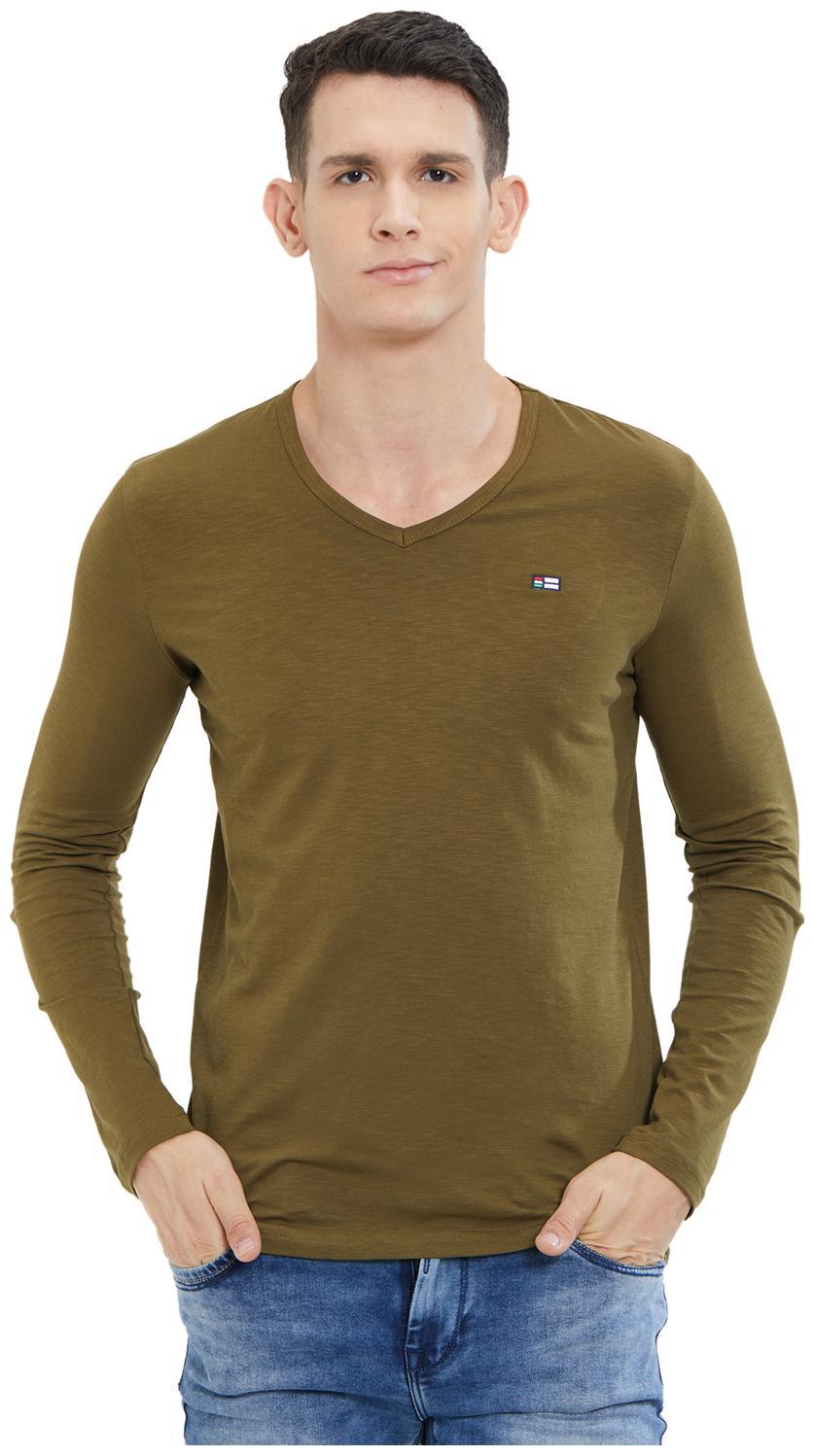 

Nexgen Club Men Green Slim fit Cotton V neck T-Shirt - Pack Of 1