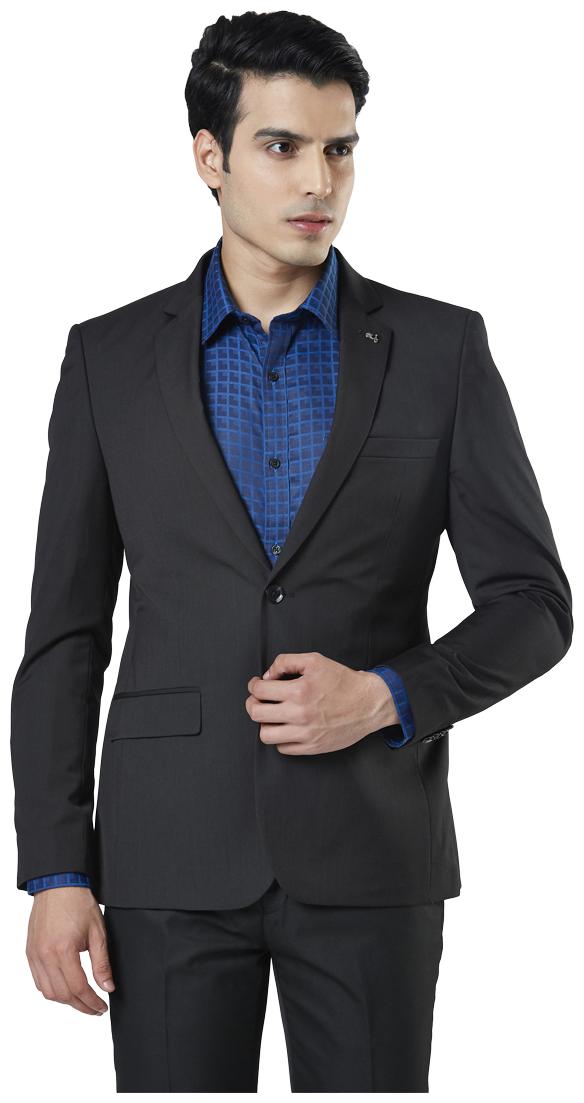 

Nextlook Men Black Solid Regular fit Single Breasted Blazer
