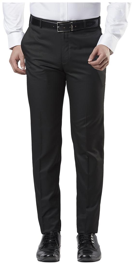 

Nextlook Men Solid Slim Fit Formal Trouser - Black