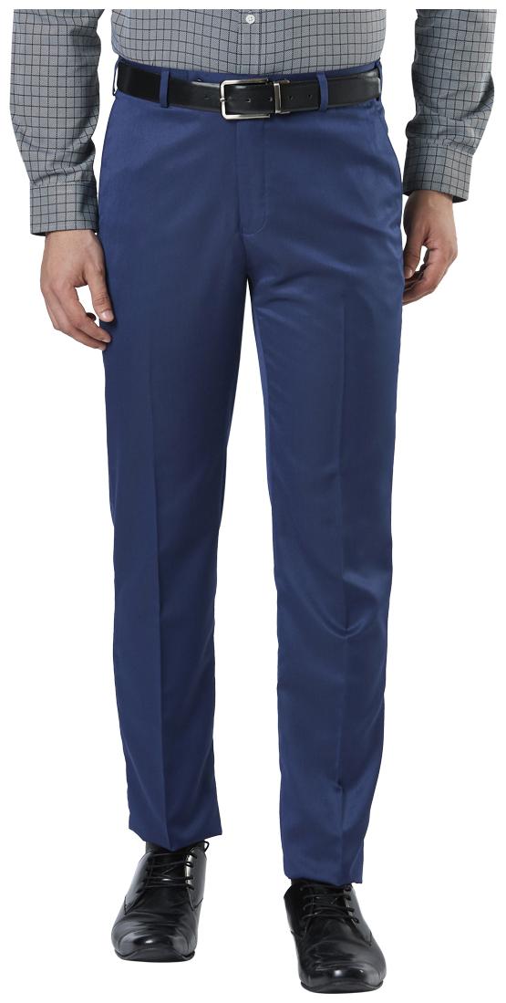 

Nextlook Men Solid Regular Fit Formal Trouser - Blue