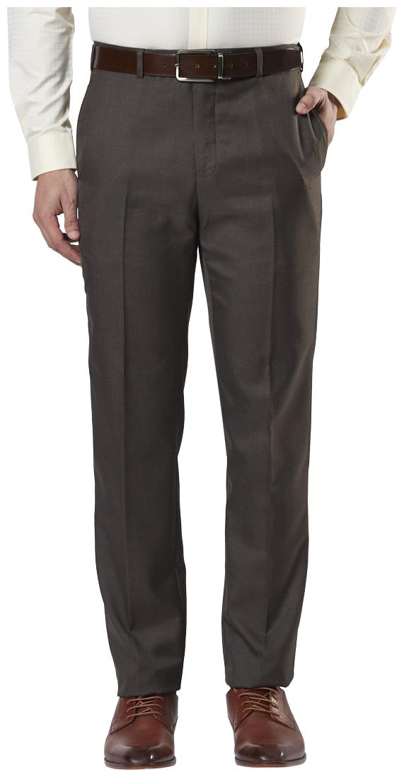 

Nextlook Men Solid Regular Fit Formal Trouser - Brown