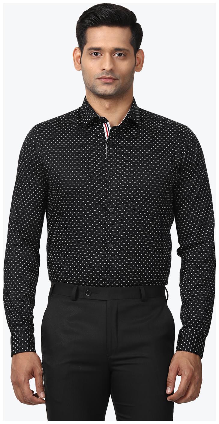 

Nextlook Men Slim fit Formal Shirt - Black