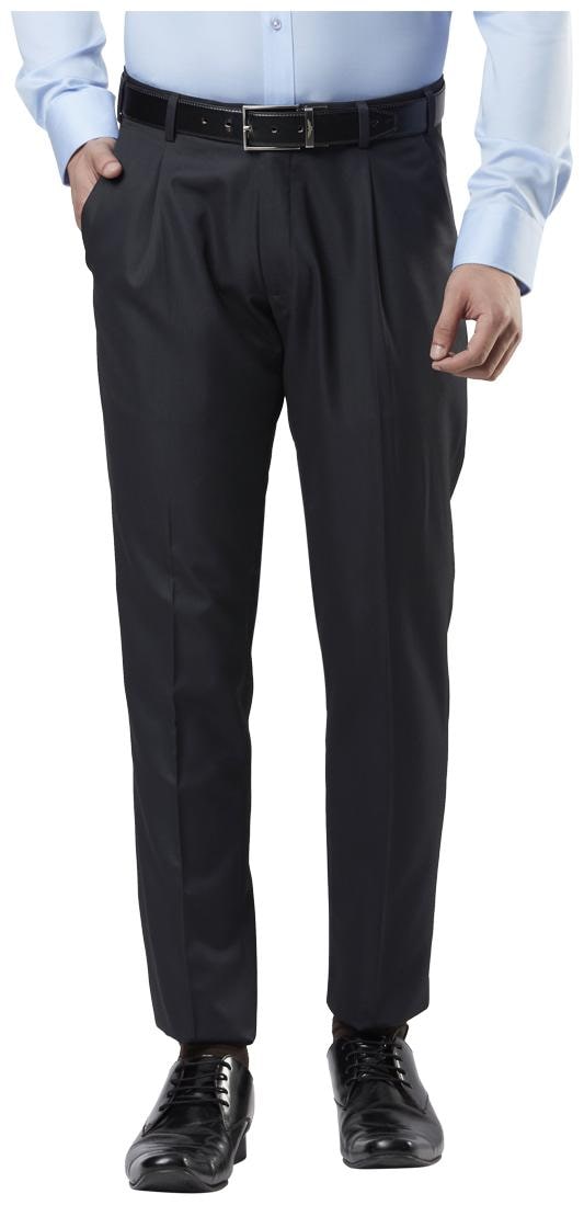 

Nextlook Men Solid Regular Fit Formal Trouser - Black