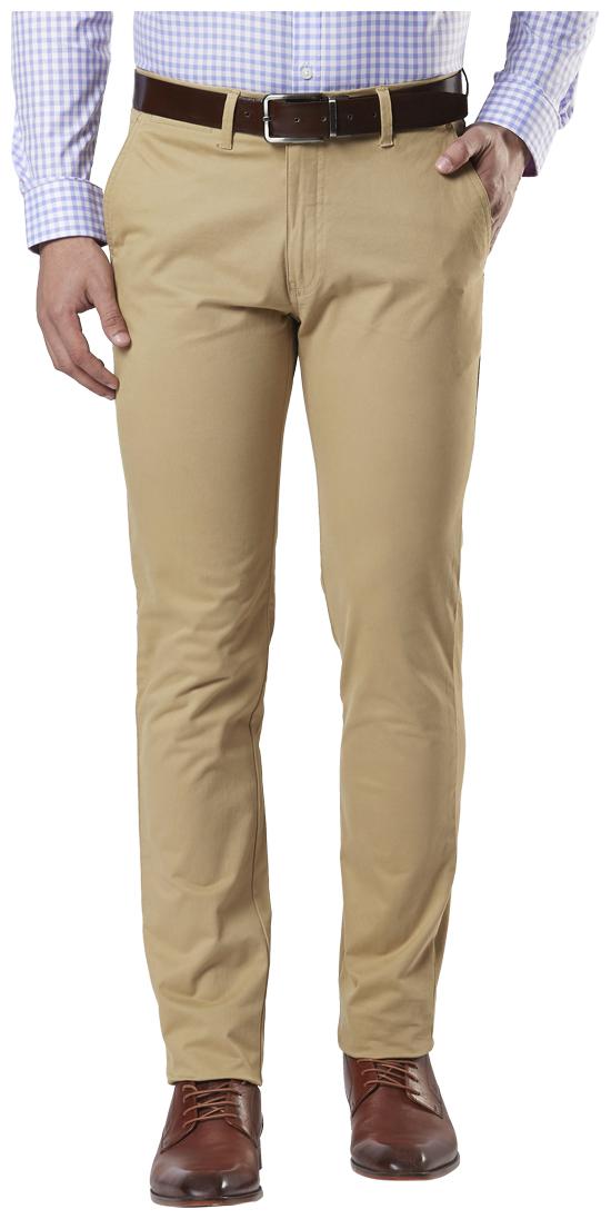 

Nextlook Men Solid Regular Fit Formal Trouser - Beige