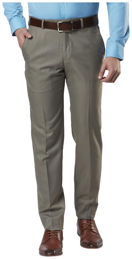 

Nextlook Men Textured Slim Fit Formal Trouser - Brown