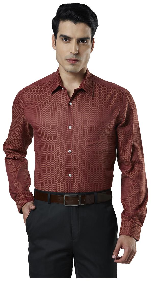 

Nextlook Men Regular fit Formal Shirt - Maroon