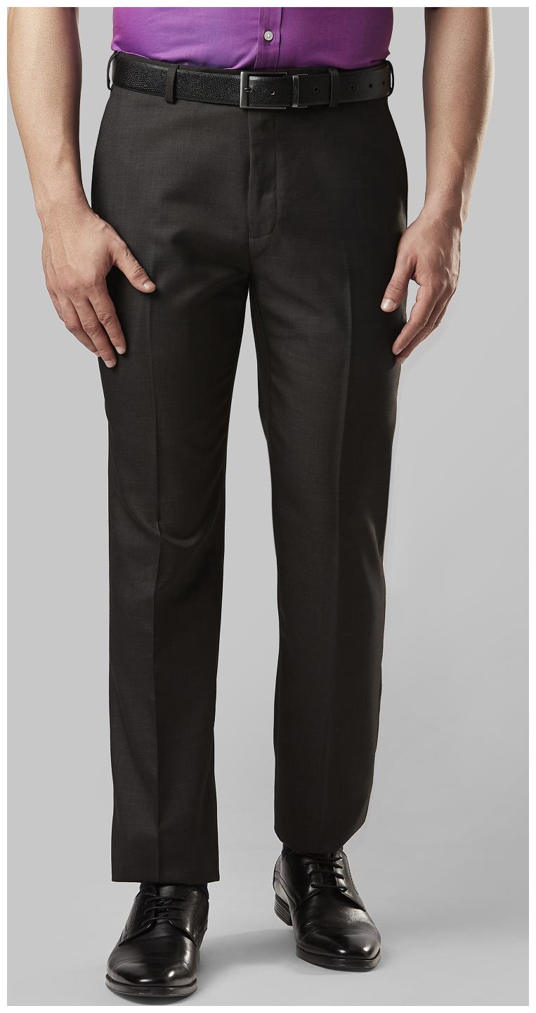 

Nextlook Men Solid Regular Fit Formal Trouser - Brown