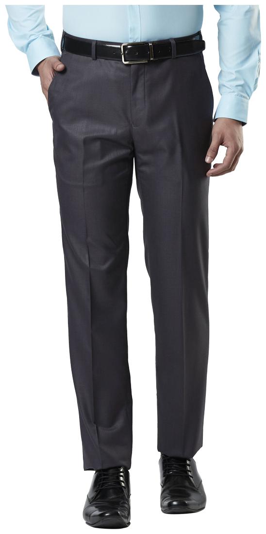 

Nextlook Men Solid Regular Fit Formal Trouser - Grey