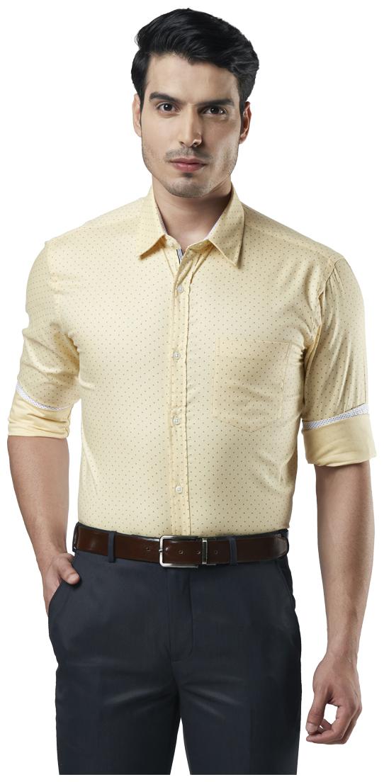

Nextlook Men Slim fit Formal Shirt - Yellow