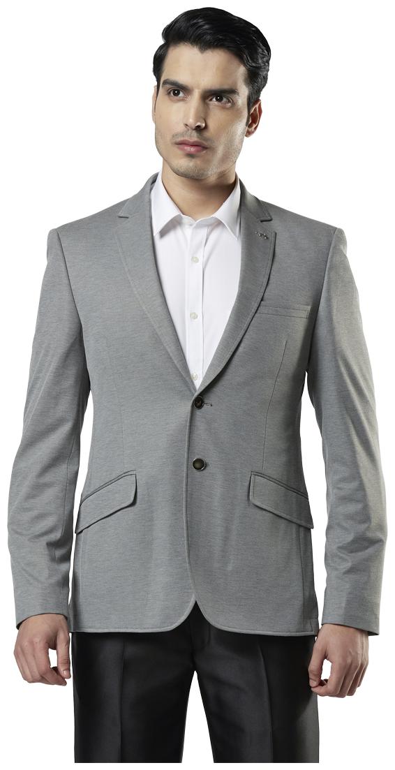 

Nextlook Men Grey Solid Slim fit Single Breasted Blazer