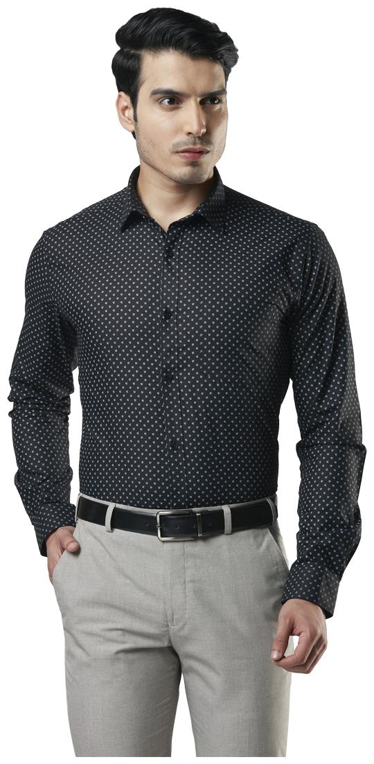 

Nextlook Men Slim fit Formal Shirt - Black