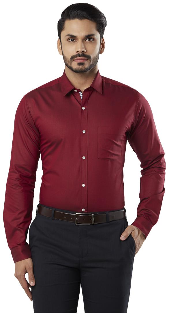 

Nextlook Men Slim fit Formal Shirt - Maroon