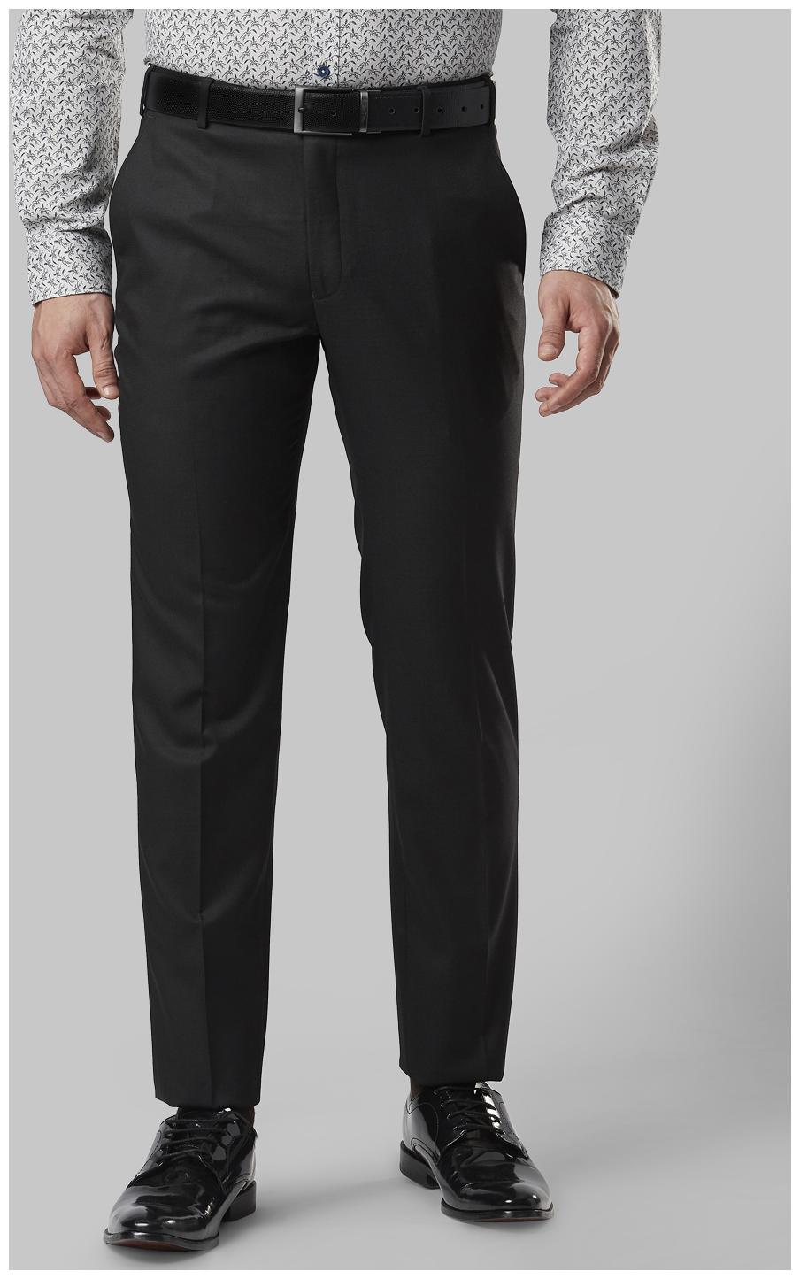 

Nextlook Men Solid Slim Fit Formal Trouser - Black