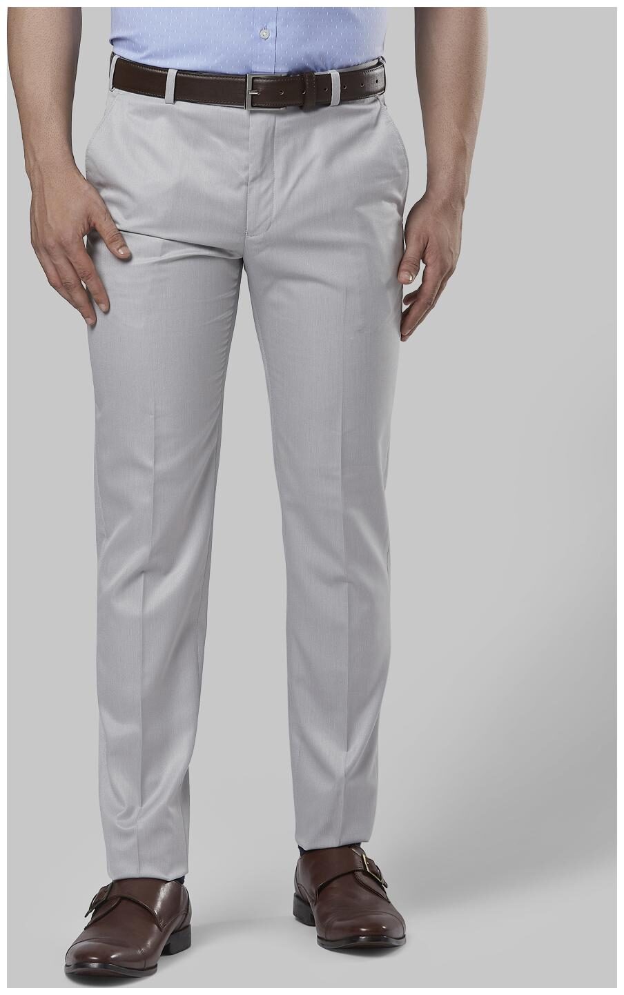 

Nextlook Men Solid Slim Fit Formal Trouser - Grey