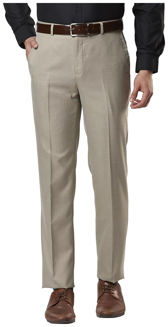 

Nextlook Men Solid Regular Fit Formal Trouser - Beige