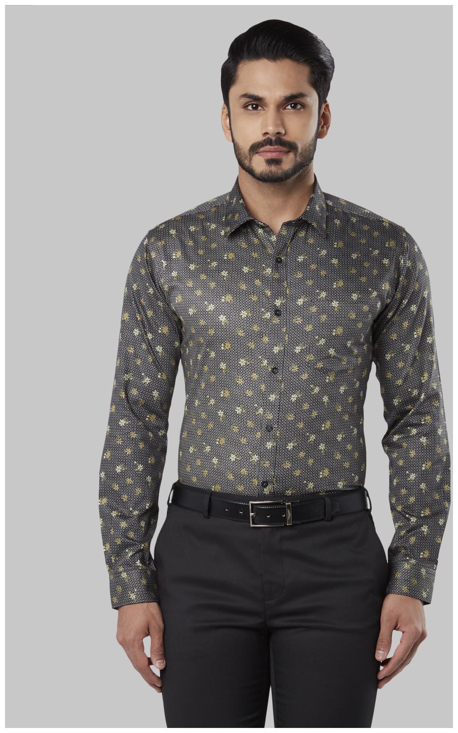 

Nextlook Men Regular fit Formal Shirt - Black