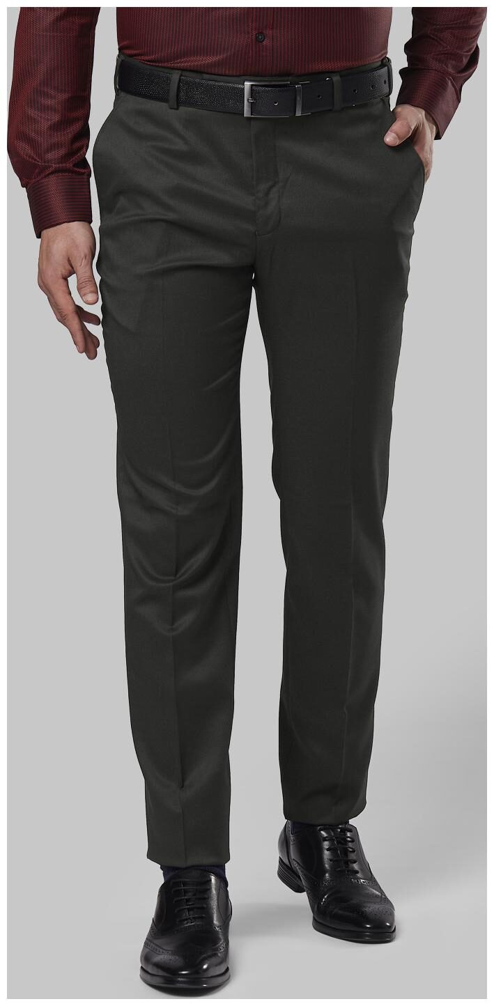 

Nextlook Men Solid Slim Fit Formal Trouser - Black