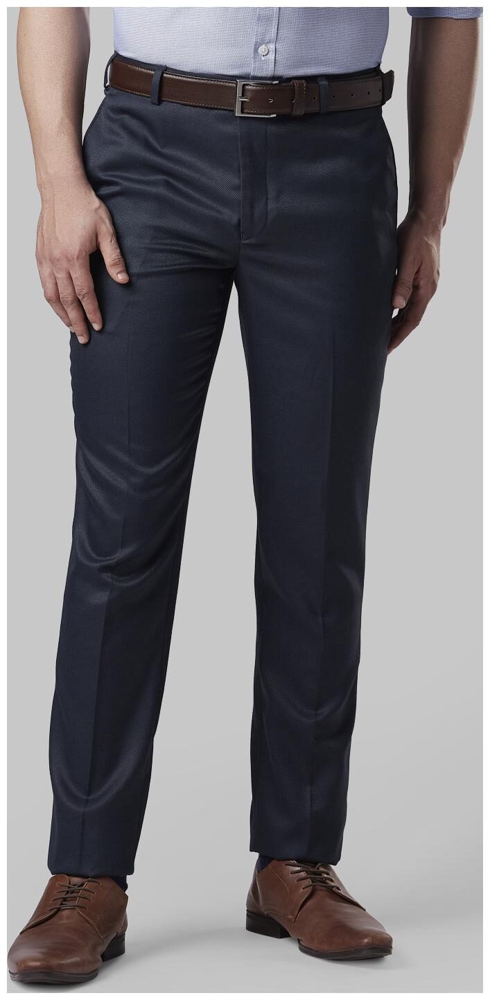 

Nextlook Men Solid Slim Fit Formal Trouser - Blue