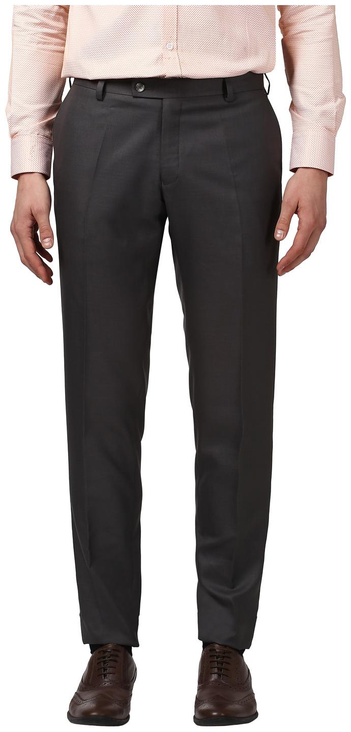 

Nextlook Men Solid Regular Fit Formal Trouser - Grey